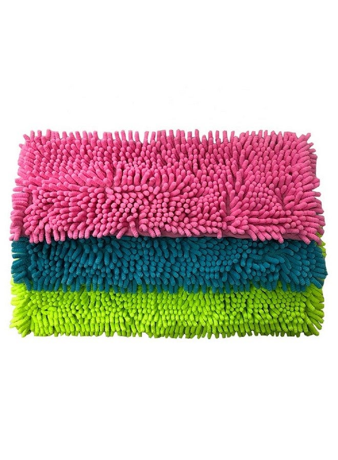 Crownish Home Cleaning Mop Microfiber Pad for Flat Mop Plain Refill (Length =40 cm Width =12 cm/Size) - Set of 2 (2) - Image 1
