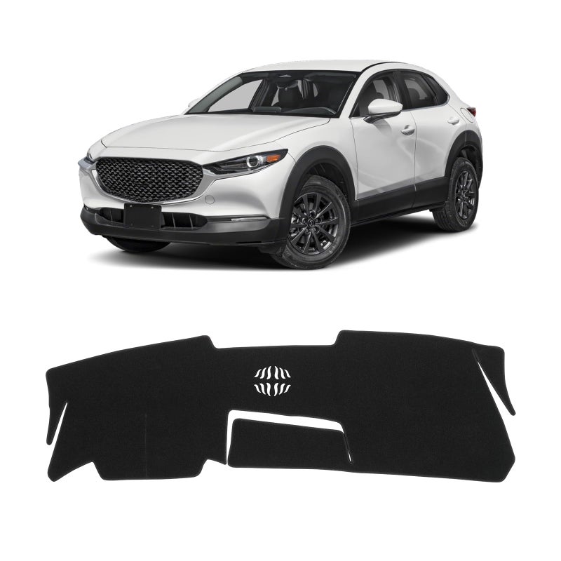 KUST Car Dash Cover for Mazda CX30 CX30 20202024 2025 2026Without HUD Polyester Dashboard Cover NonSlip Interior Accessories for CX30 Dash Mat Sunshade Windshield Glare Black