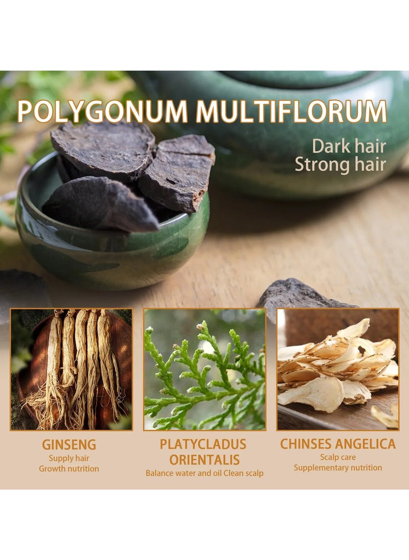 SOUTH MOON - Anti-Grey Hair Essence Serum Treatment to Restore Natural Hair Color and Healthy Herbal Essence for White to Black Hair - Image 1