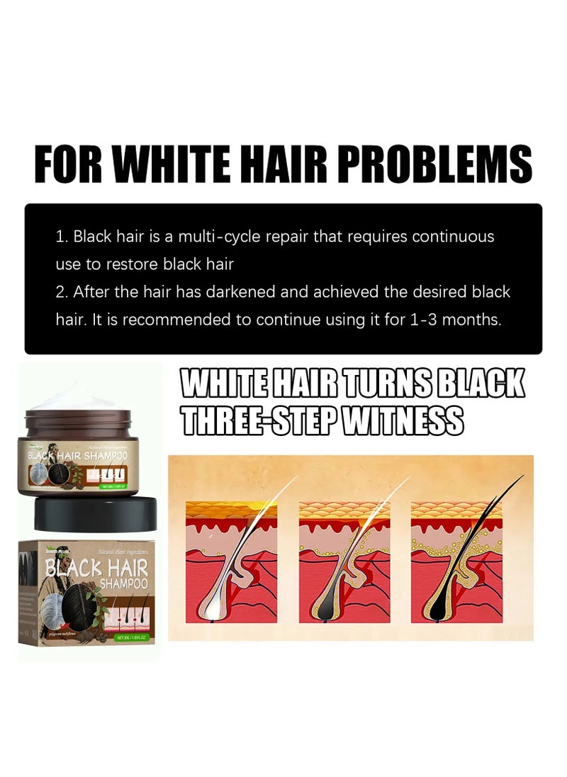 SOUTH MOON - Anti-Grey Hair Essence Serum Treatment to Restore Natural Hair Color and Healthy Herbal Essence for White to Black Hair - Image 1