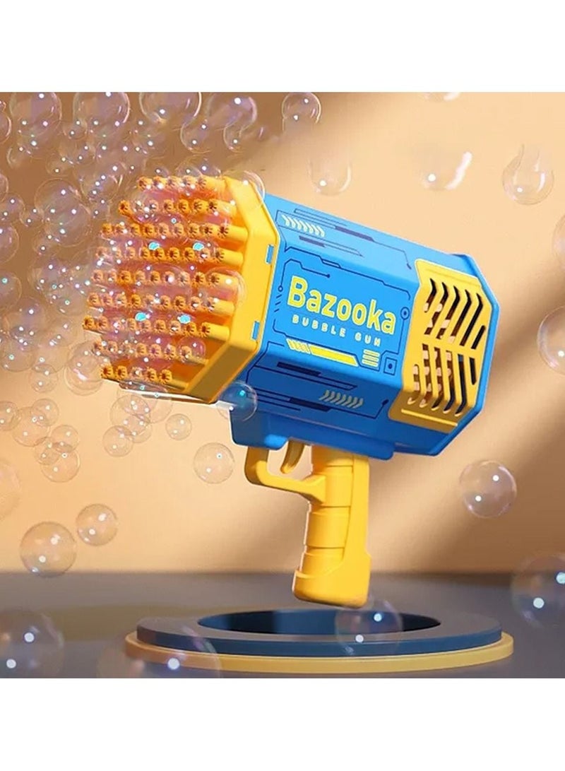 Bazooka 69 Hole Gatling Bubble Machine for Children Automatic Bazooka Bubble Gun with Light Electric Soap Bubble Maker Toys For Kids - Image 2