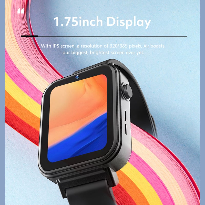 Rogbid Air Smart Sports Watch 1.75'' IPS Full-touch Screen 4G Global Call 5MP Camera 5ATM Waterproof Dual-CPU GPS+GLONASS Android 9.1 OS Long Battery Life Fitness Health Monitor  Compatible with - Image 5