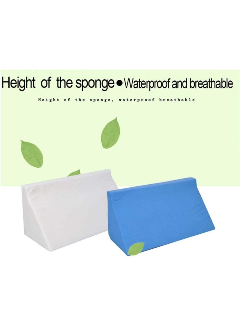 WJYLM Multipurpose Foam Wedge Pillow for Body Positioning and Elevation - Ergonomic Back Support and Leg Bolster with Breathable Pillow Case - Ideal for Pregnancy, Acid Reflux, Ankle Support, and Sleep Alignment - Image 1
