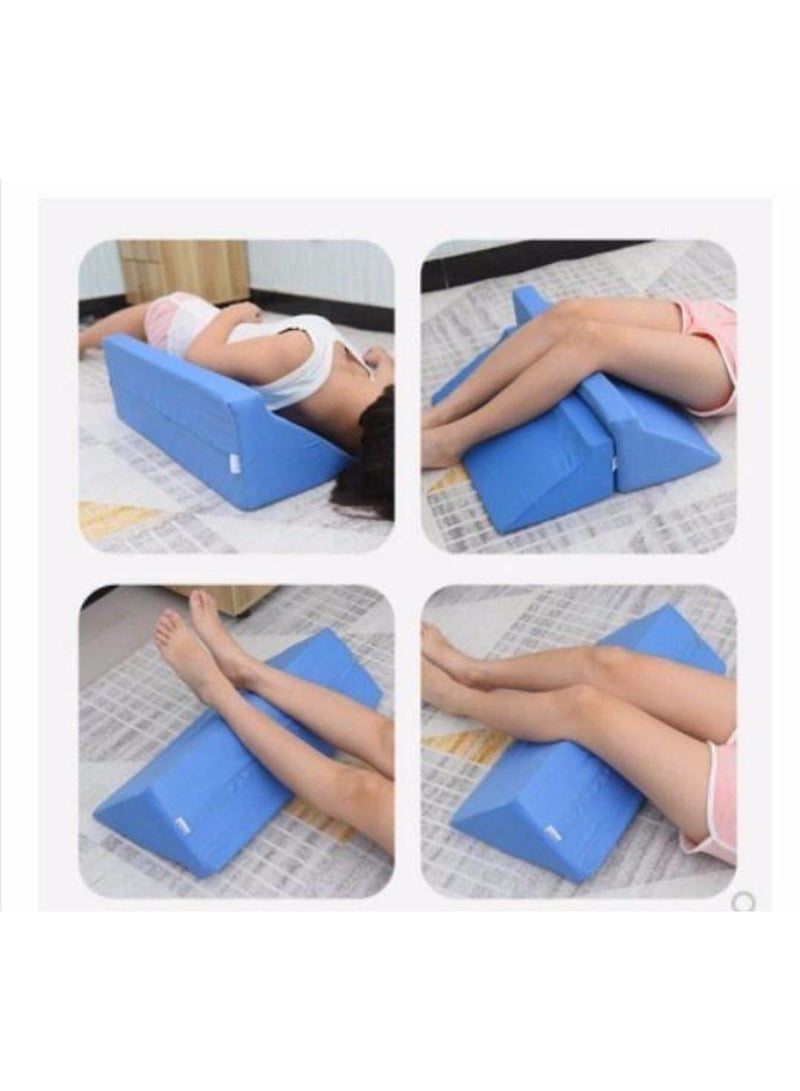 WJYLM Multipurpose Foam Wedge Pillow for Body Positioning and Elevation - Ergonomic Back Support and Leg Bolster with Breathable Pillow Case - Ideal for Pregnancy, Acid Reflux, Ankle Support, and Sleep Alignment - Image 3