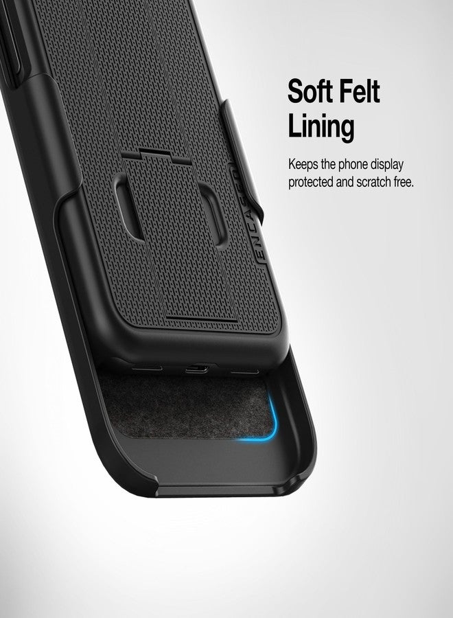 إنكاسد جراب Encased DuraClip لهاتف Google Pixel 8a مزود بمشبك حزام وحافظة وحامل (أسود) (Pixel 8a) - Image 5