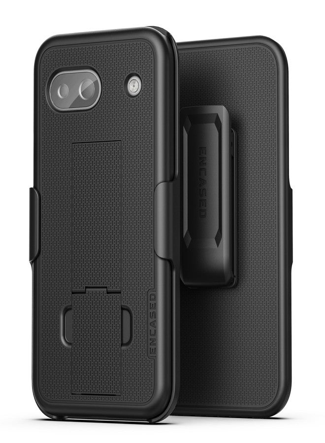 إنكاسد جراب Encased DuraClip لهاتف Google Pixel 8a مزود بمشبك حزام وحافظة وحامل (أسود) (Pixel 8a) - Image 1