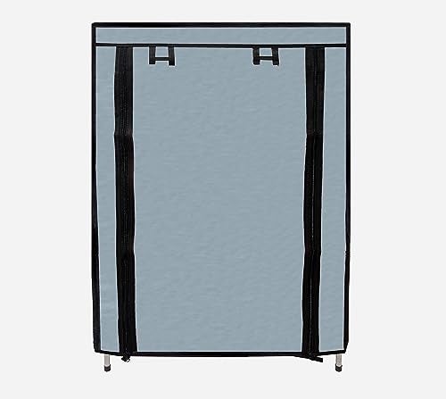 RAXON WORLD Multipurpose 4 Layer Shoe/Cloth/Toy/Books Metal Pipe with Non-Woven 100GSM Fabric Cover Rack (Grey) - Image 3