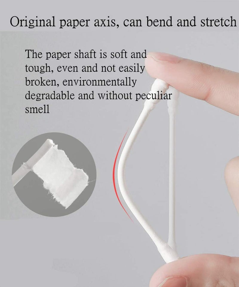 Rayhee 800 Pieces Cotton Swabs, Spiral Pointed Tipped with Paper Stick, Quality Cotton Heads- Sturdy Handle - Multipurpose, 4 Packs, 200 Pieces 1 Pack - Image 5