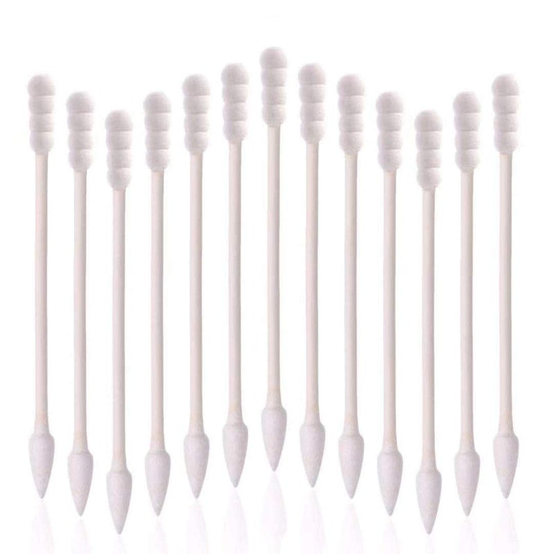 Rayhee 800 Pieces Cotton Swabs, Spiral Pointed Tipped with Paper Stick, Quality Cotton Heads- Sturdy Handle - Multipurpose, 4 Packs, 200 Pieces 1 Pack - Image 1