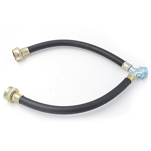 TT FLEX Rubber Washing Machine Y Mixer Hose Connector, 3/4" Fittings, 1 ft (12") Length - Image 2
