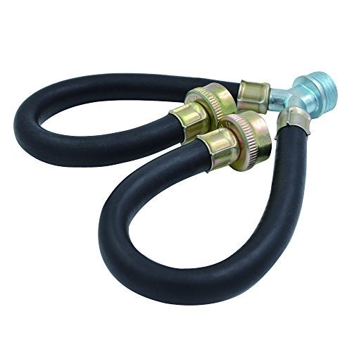 TT FLEX Rubber Washing Machine Y Mixer Hose Connector, 3/4" Fittings, 1 ft (12") Length - Image 1