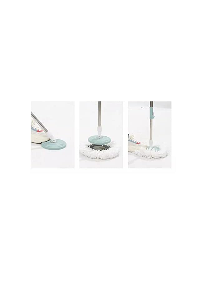 dreamons link link Mop and Bucket Set 360 Degree Spin Rotating Mop with Bucket 2 Microfiber Heads and Adjustable Handle for Home Wooden Floor Cleaning Tools - Image 4