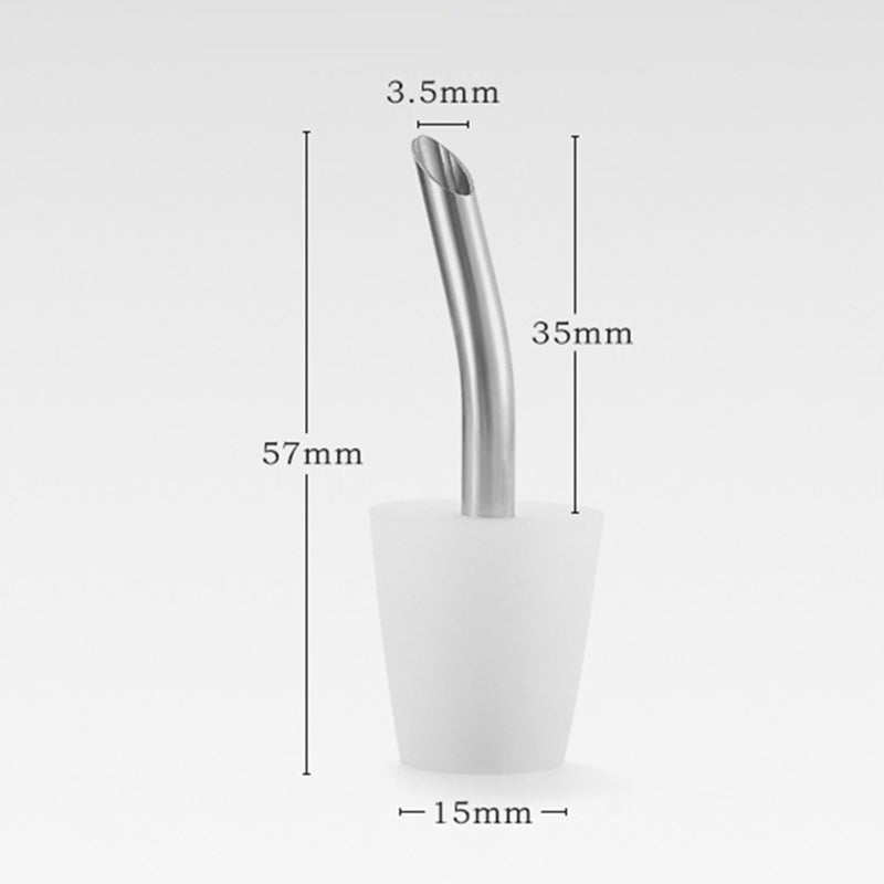 Stainless Steel Kettle Pourer Pouring Spout with Cap and Cleaning Brush for Tea Pot Coffee Pot - Image 3