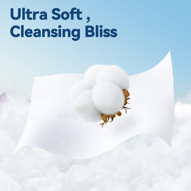 Winner Soft Face Towels, 100% USDA Biobased Facial Towels, Unscented for Sensitive Skin, OEKO-TEX Certified Face Towelettes Disposable, Makeup Remover Dry Wipes, 300 Count, Pack of 3 - Image 5