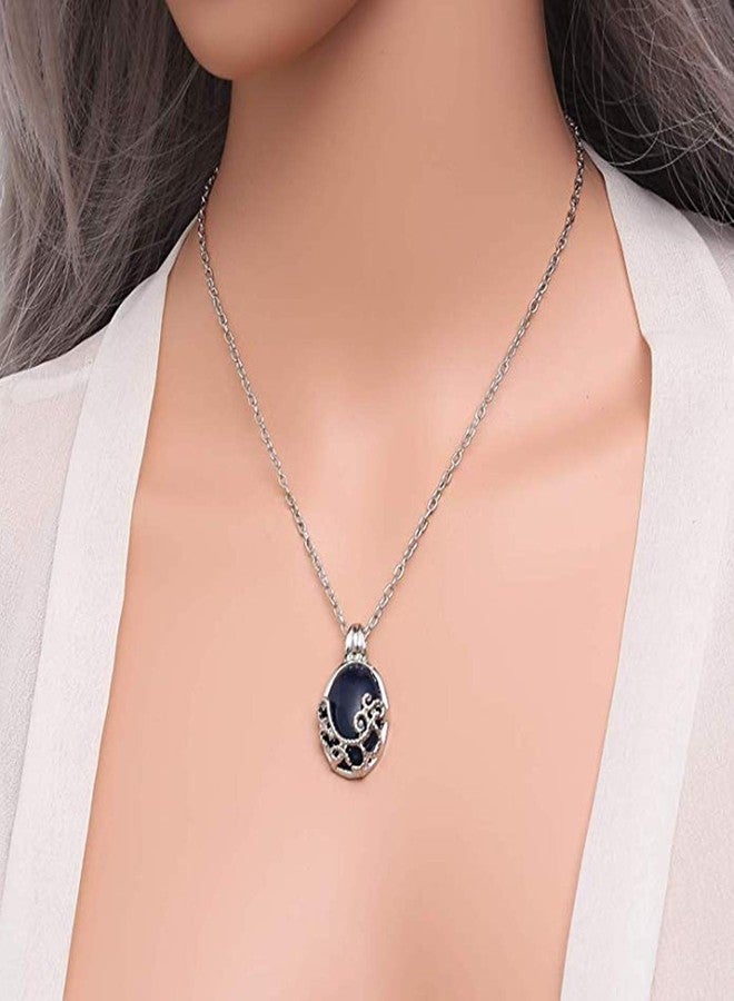 PPX Daywalking Katherine Necklace Pendant Charm Necklace-Royal Blue and Vampire Daylight Walking Signet Damon's Ring for Fans, with Transparent Box - Image 5