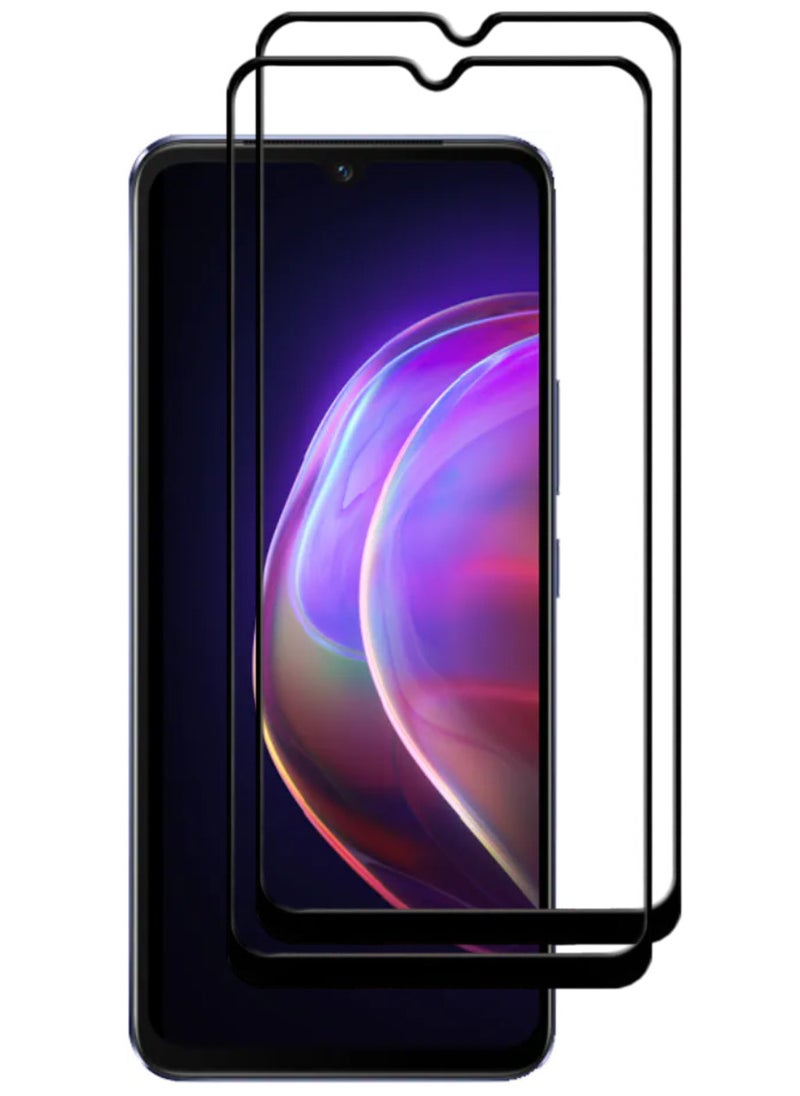 ACLIX 2 Pieces Antistatic ESD Dustproof Premium Quality High Definition Tempered Glass Screen Protector Designed For vivo V21 - Image 1