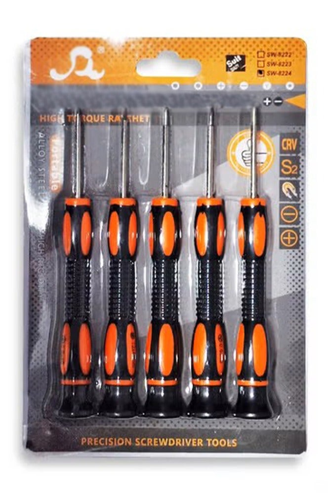 repair screwdriver set , 5 pcs professional screwdriver set, multi-function magnetic repair tool set, light and easy to use anywhere