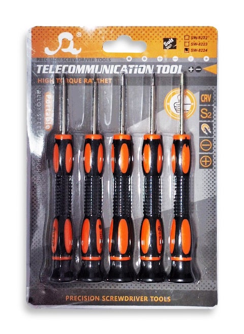 repair screwdriver set , 5 pcs professional screwdriver set, multi-function magnetic repair tool set, light and easy to use anywhere