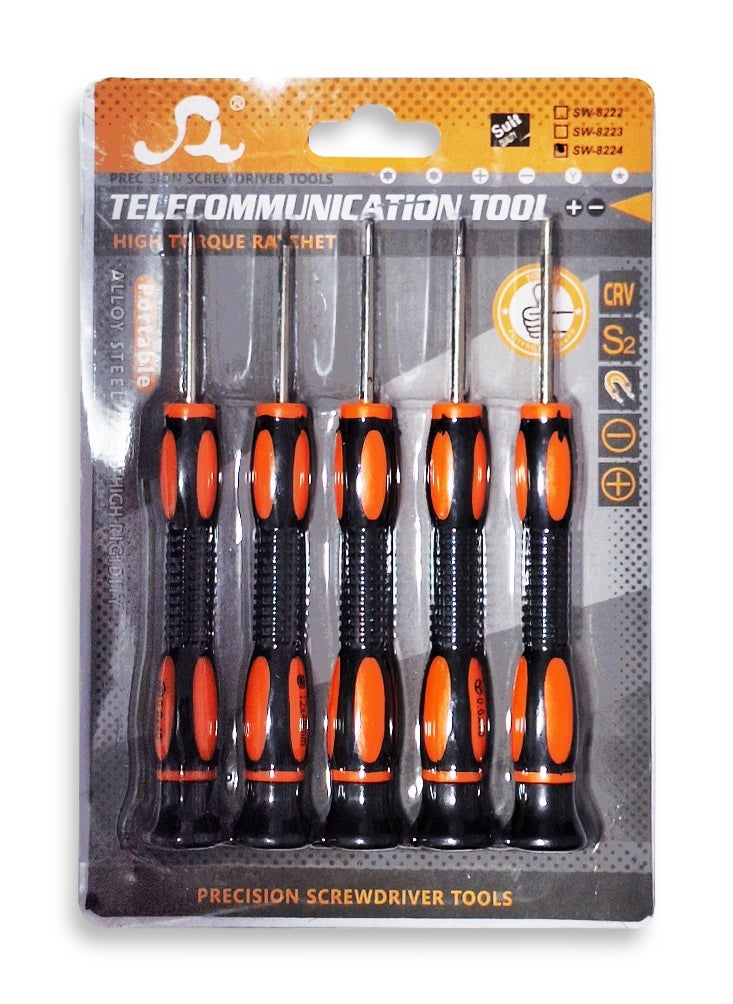 Generic - repair screwdriver set , 5 pcs professional screwdriver set, multi-function magnetic repair tool set, light and easy to use anywhere - Image 1