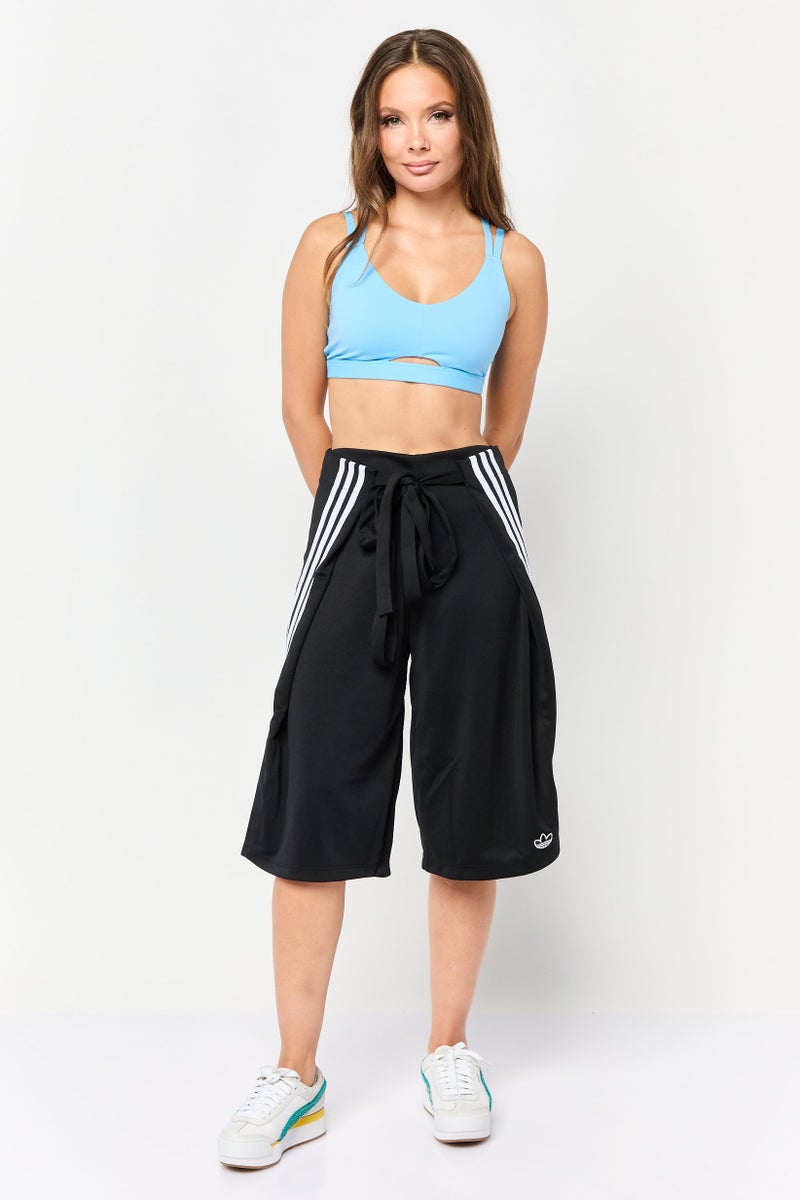 adidas Originals Women Sportswear Fit Outdoor Belted Shorts, Black  - Image 2