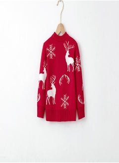 Classic Red Reindeer Snowflake christmas Sweater - pzsku/Z251CDEBE1D25AD43628AZ/45/_/1732721356/d78f0fb3-756e-43a9-aa0d-cf7b0c520f6c