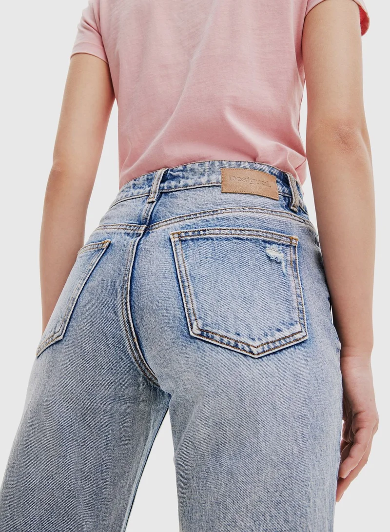 DESIGUAL High Waist Jeans