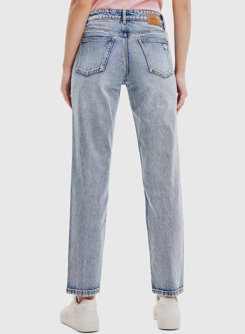 DESIGUAL High Waist Jeans