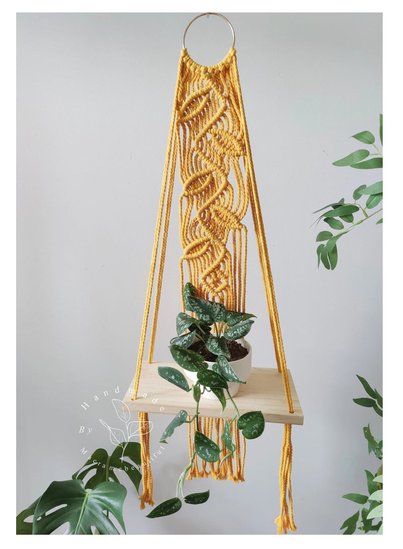 انتيكيانو رف حائط خشبي - Image 1