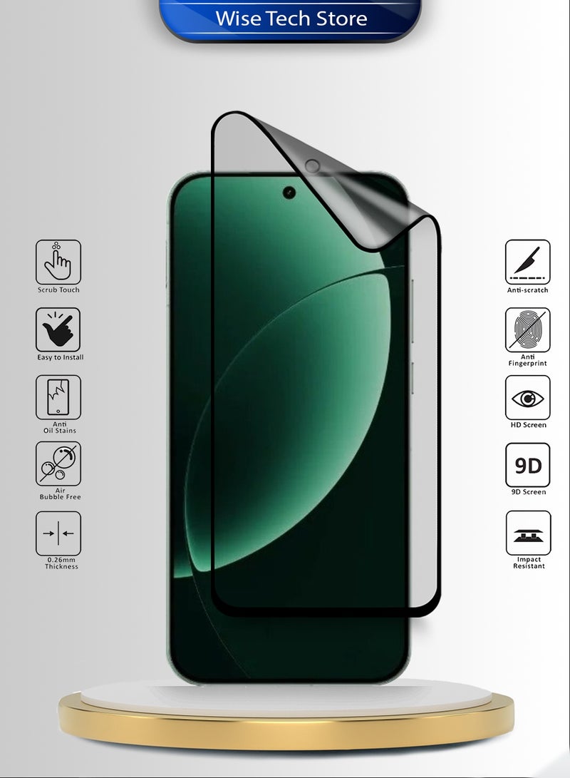 دبليو تيك واقي شاشة مرن مغطى بالكامل من السيراميك النانوي الفاخر لهاتف Realme GT8 5G 2025 (MSCNMN) - شفاف/أسود - Image 2