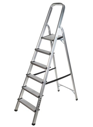 STANLEY Step Ladder | 6 Steps Aluminum Ladder | Anti Slip Steps | Non Slip Rubber Edge Guards | 150 KG Loading Capacity | EN131 Approved - pzsku/Z251CFF683B2998C5E070Z/45/_/1675321567/eac713f9-25ea-4e48-99a6-fa2c7a91fa7a