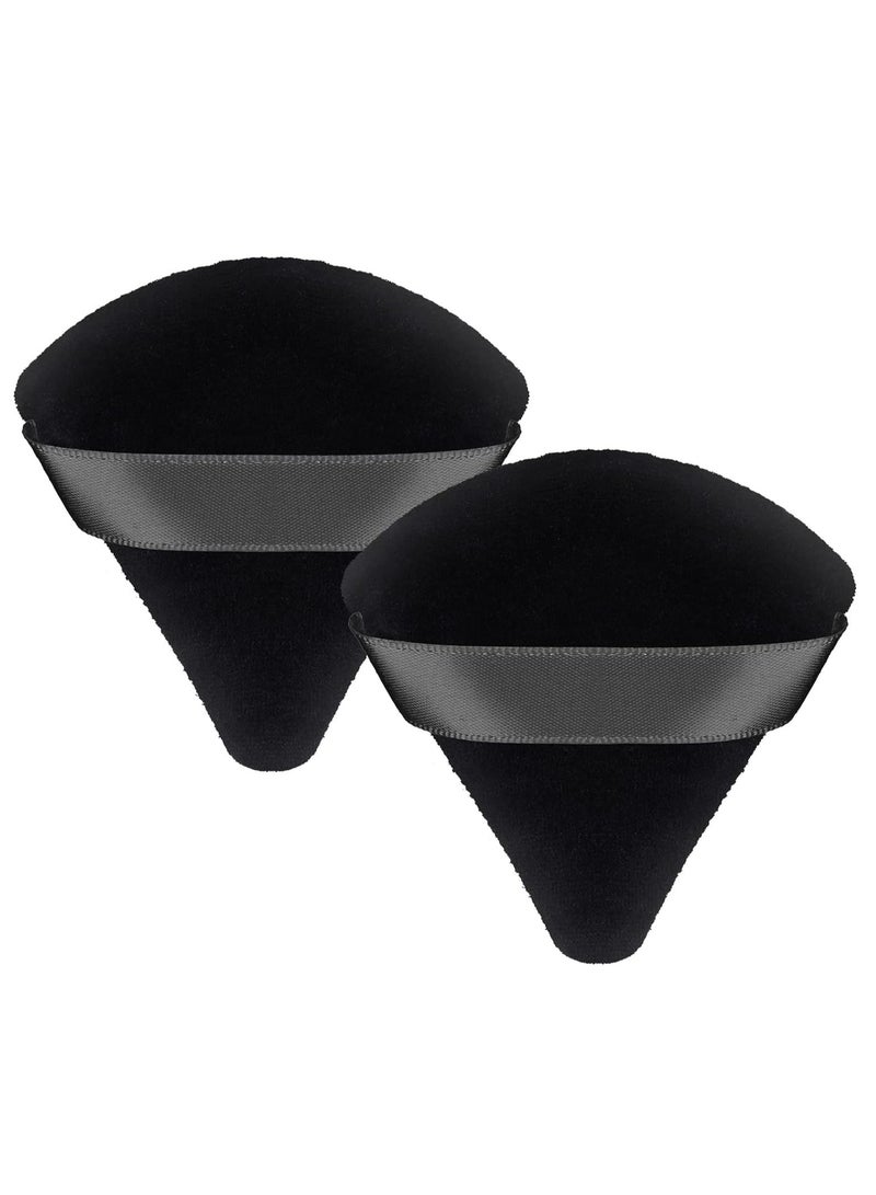 daroge Makeup Sponge Triangular Velvet - 2 Pieces - Image 1