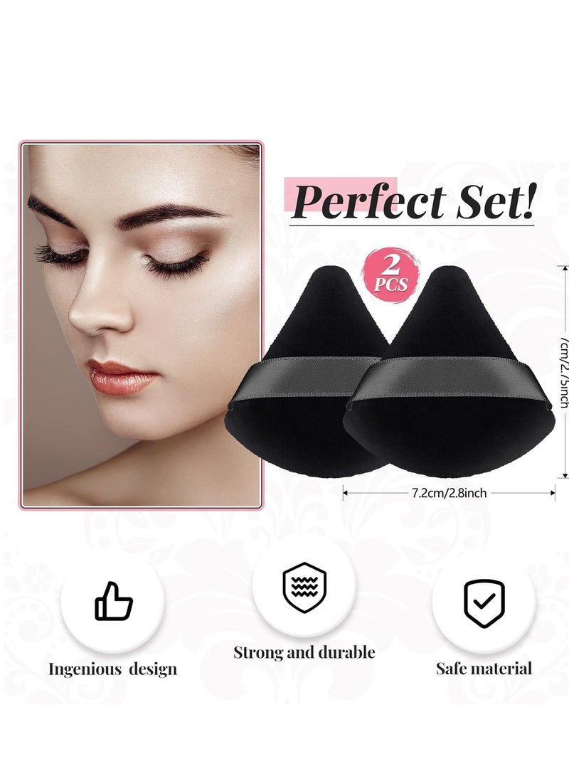 daroge Makeup Sponge Triangular Velvet - 2 Pieces - Image 2