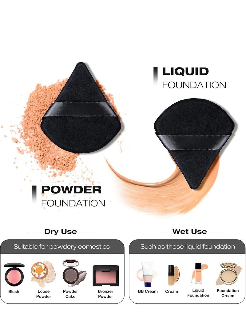 daroge Makeup Sponge Triangular Velvet - 2 Pieces - Image 3