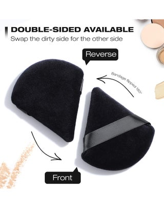 Makeup Sponge Triangular Velvet - 2 Pieces - view 4