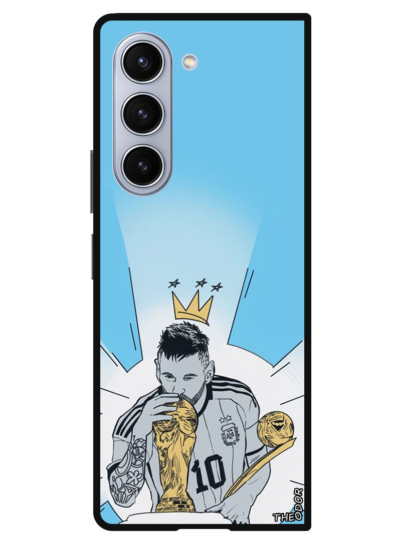 Theodor Protective Case Anti Scratch Shock Proof Bumper Cover For Samsung Galaxy Z Fold 6 Messi Kiss WC - Image 1