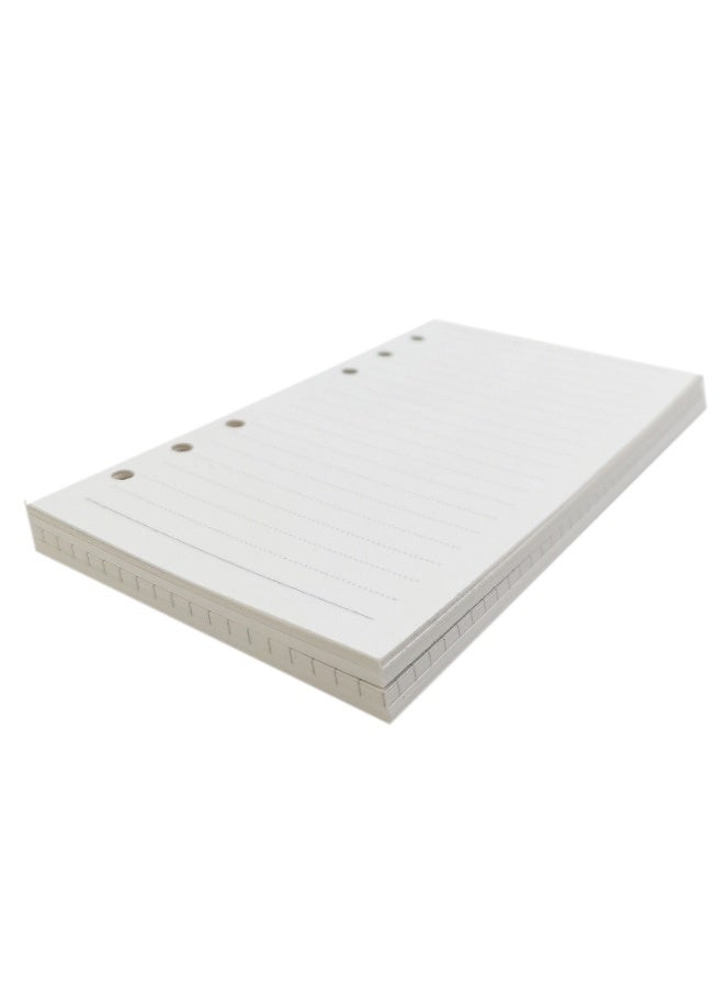 Zelten 1 Pack A5 80 Sheets/160 Pages 4 in 1 Lined Squared Dotted Blank Loose Leaf Punched Paper Refills Paper for 6 Hole Binder Personal Organizer Diary Notebook Refillable Planner - Image 4