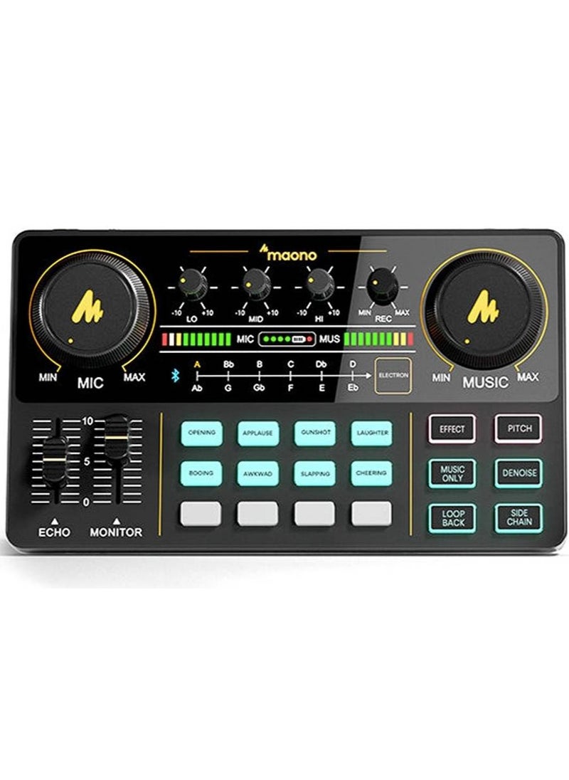 Maono - Maonocaster Lite Portable All-In-One Podcast Production Studio With Microphone , Black | AU-AM200S1 - Image 1