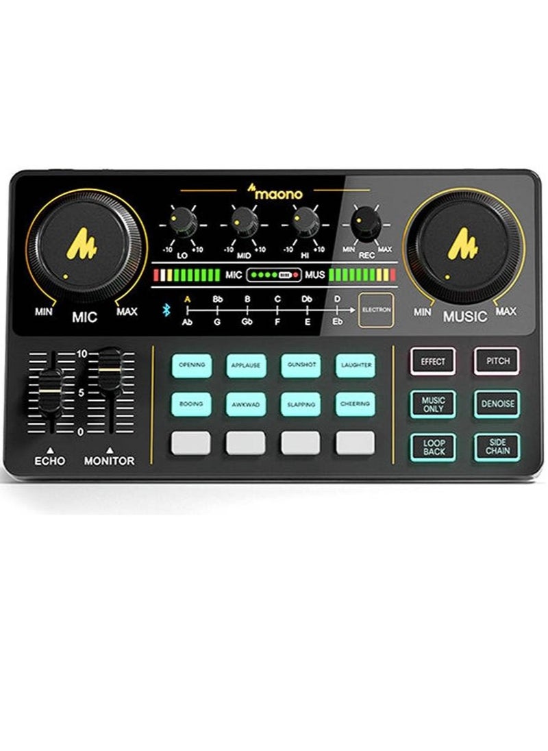 Maono - Maonocaster Lite Portable All-In-One Podcast Production Studio With Microphone , Black | AU-AM200S1 - Image 1