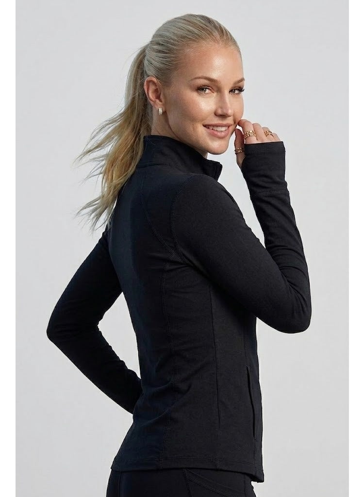 CORRE Active Wear Eden Sports and Padel Jacket - Black - Image 2