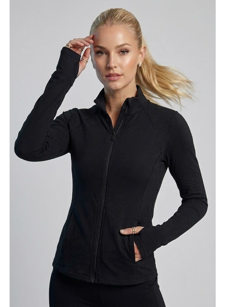 CORRE Active Wear Eden Sports and Padel Jacket - Black - Image 1