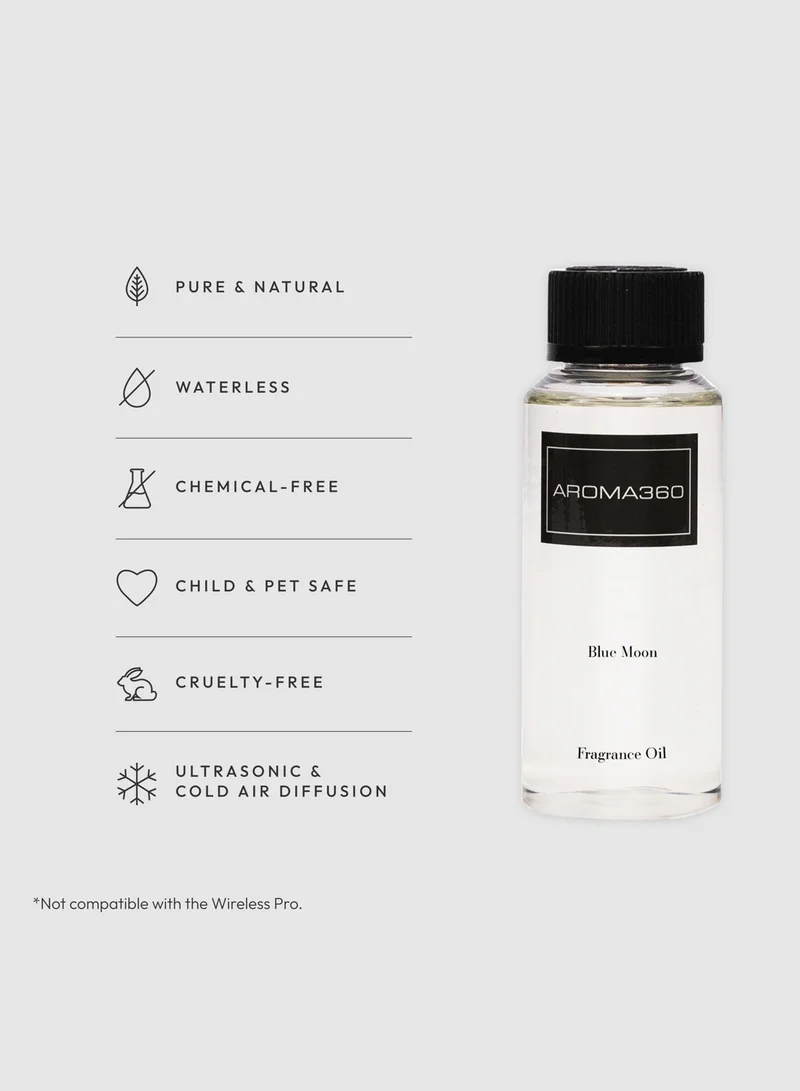 AROMA360 Blue Moon Fragrance Oil Blend - Hotel Inspired for Luxury Essential Oil Diffusers - Aromatherapy Scent Diffuser Oil - Blue Cedar, Lavender, and Eucalyptus