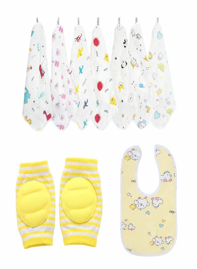 KALRA MAGIC® Baby Bath, Feeding, Oral & Hygiene Combo Set – Shower Cap, Finger Brush, U-Shape Brush, Bib, Fruit Feeder, Washcloths, Wet Wipes & More | Safe Care Essentials for Newborns, Infants & Toddlers (Multiple Variants) (KM-BABY-COTTON-COMBO-025) - Image 1