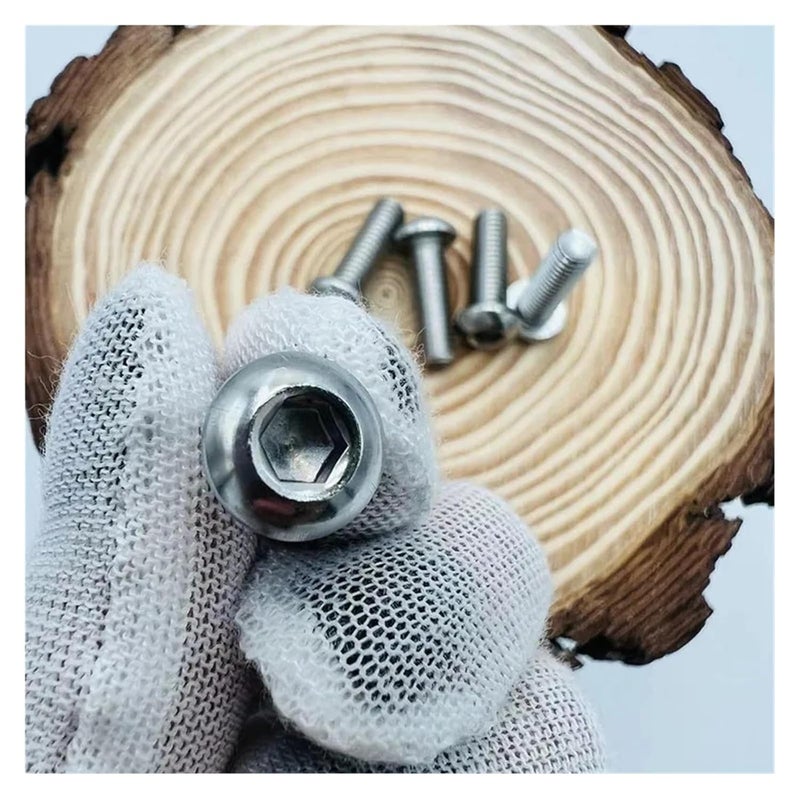304 Stainless Steel Allen Hex Socket Button Head Screw Bolts 2 56 4 40 6 32 8 32 US Coarse Thread 50 Pcs - Image 5