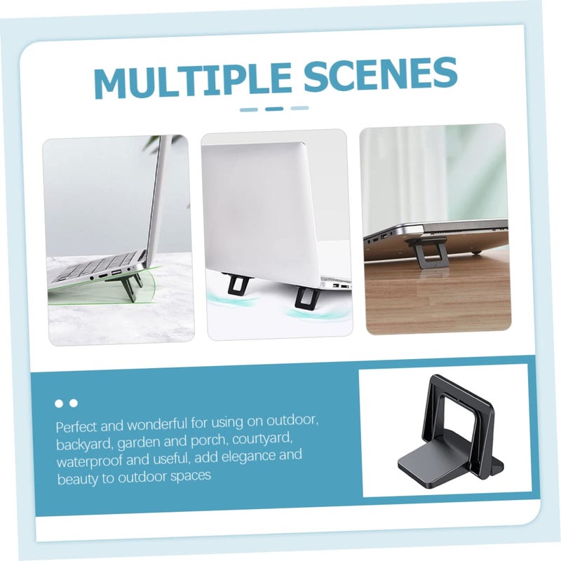 Foldable Laptop Stand with Airflow Design Portable Ergonomic Riser for Home Office - Image 4