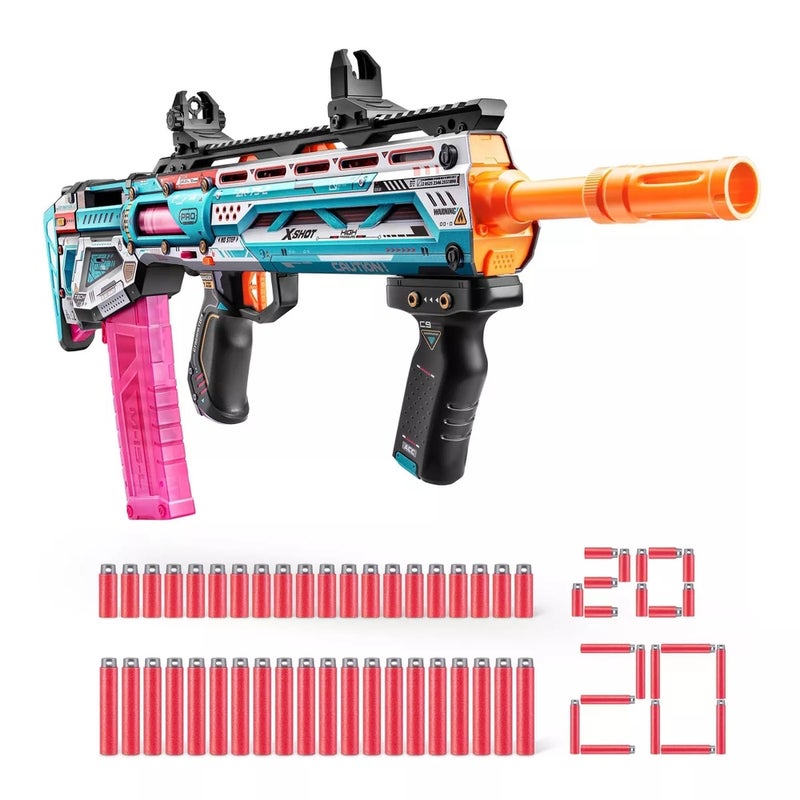 Zuru - X-Shot Pro Series Long Shot Skins with 20 Short Darts & 20 Long Darts - XS-36600 - Image 1