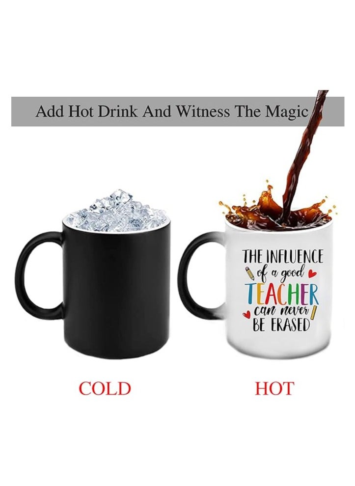 PRINTSHOP4ME Teacher's Day Magic Mug for Best Teacher Ever - Birthday Gifts from Students Children - Gifts for Teacher- Ceramic Mug - Black Handle - 11 Oz  - Image 2