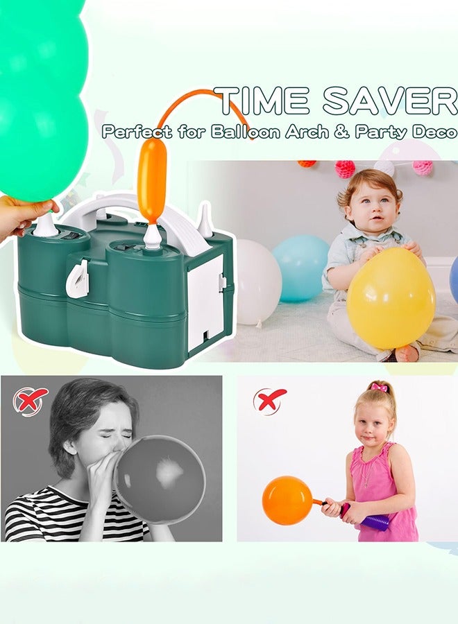 Garlo Balloon Pump, 3-in-1 Electric Air Pump for Inflatables and Balloons, Dual Nozzle Electric Balloon Inflator Pump Blower for Latex Foil Balloons, Quick-Fill Inflator Deflator for Pool Floats, Save Time - Image 4