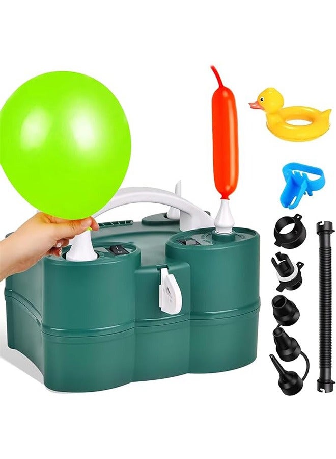 Garlo Balloon Pump, 3-in-1 Electric Air Pump for Inflatables and Balloons, Dual Nozzle Electric Balloon Inflator Pump Blower for Latex Foil Balloons, Quick-Fill Inflator Deflator for Pool Floats, Save Time - Image 1