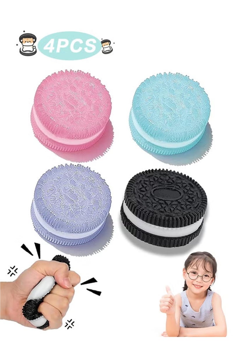 4 Pack Squishy Toy for Kids Sensory Stress Relief Fidget Toys, Soft & Safe for Boys & Girls - Image 1