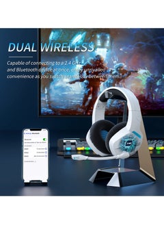 BINNUNE BW01 2.4G/Bluetooth Wireless Gaming Headset With Microphone For PC PS4 PS5 USB Gamer Headphones With Mic  - Image 2